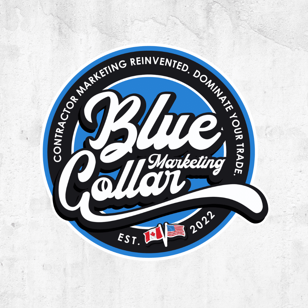 Blue Collar Marketing Logo Sticker