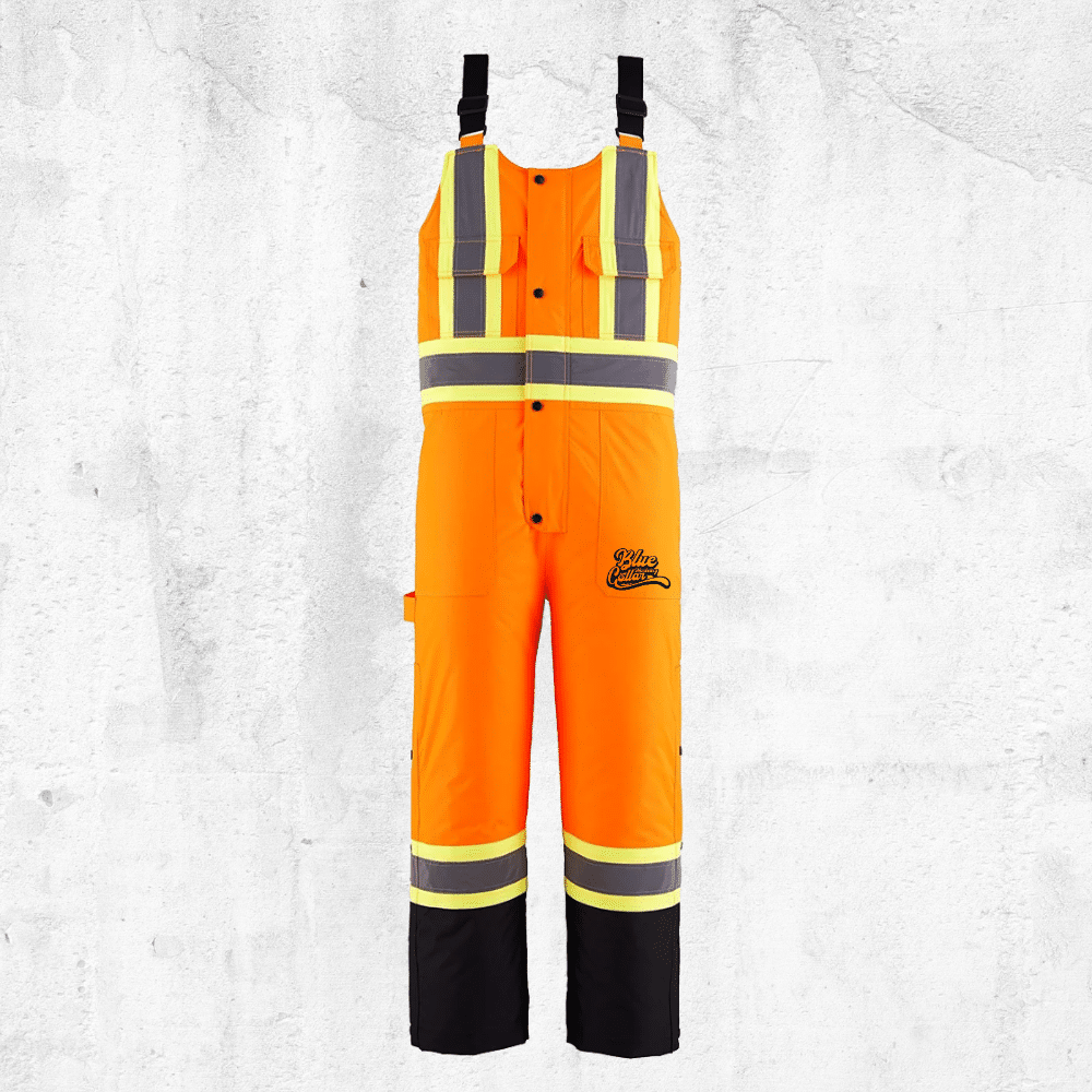 Blue Collar Hi Vis Insulated Overall - Heavy Duty - Orange - Front