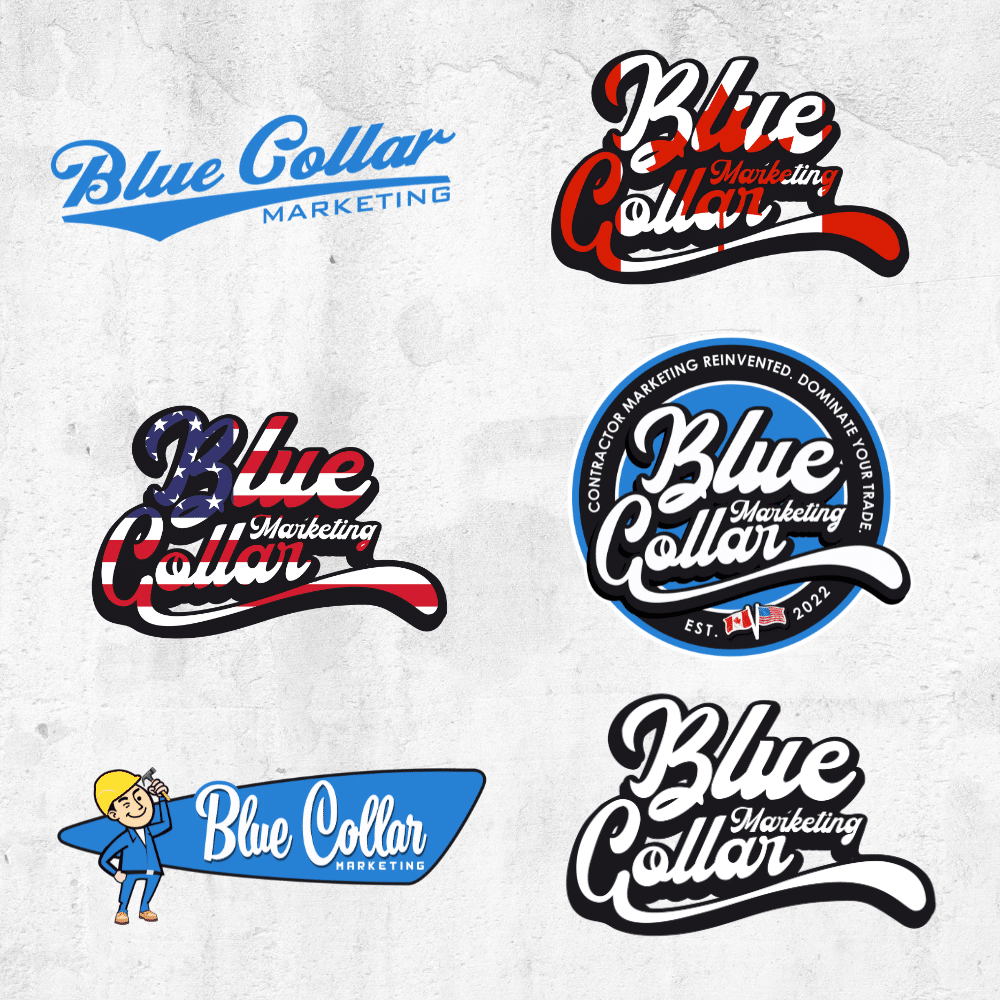Blue Collar Marketing Sticker Pack